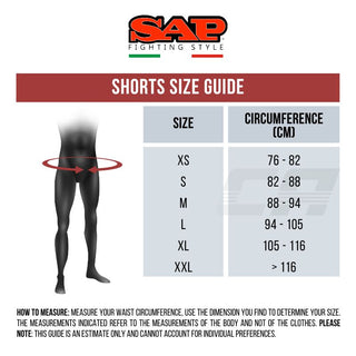 Shorts kick-thaï SAP WAKO Combat Competition Noir 