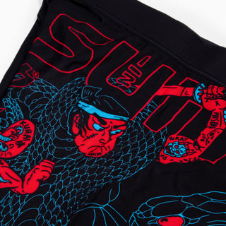 Shorts à compression Half Sumo Black Mamba Neon 