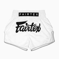 Shorts de kick-thai Fairtex BS1935B Tempête Blanche 