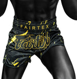 Shorts de kick-thai Fairtex BS1947 Black Marble