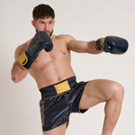 Korte broek kick-thaiboksen Leone DNA Premium AB969 Blauw 