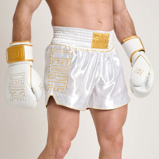 Korte broek kick-Thai Leone DNA Premium AB969 Wit 