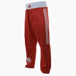 Pantalons Kickboxing WAKO Adidas Rouge 