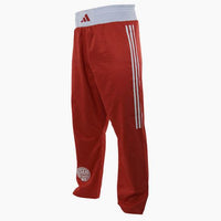 Pantalons Kickboxing WAKO Adidas Rouge 