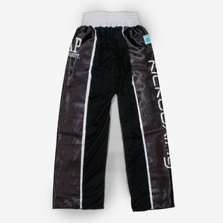 Pantalons SAP WAKO Compétition de kickboxing Noir-Combat Arena