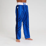 Pantalons Kickboxing WAKO Leone AB992 Bleu 