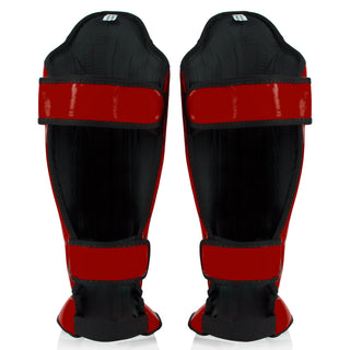 Protège-tibias Fairtex Compétition SP5 avec protège-pieds Rouge