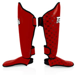 Protège-tibias Fairtex Compétition SP5 avec protège-pieds Rouge