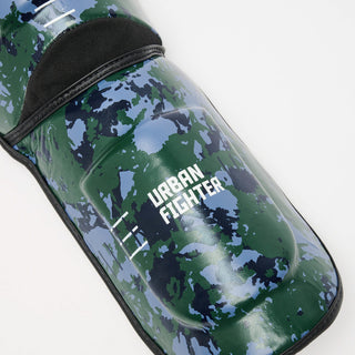 Paratibia Leone Urban Fighter PT118 Blu-verde camo-Combat Arena
