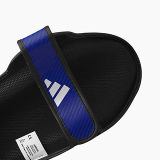 Protège-tibias avec parapet Adidas Pro Kickboxing WAKO Bleu-blanc 