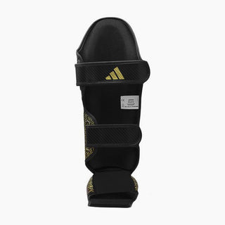 Protège-tibias avec parapied Adidas Pro Kickboxing WAKO Noir-or 