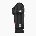 Protège-tibias avec parapet Adidas Pro Kickboxing WAKO Rouge-blanc 