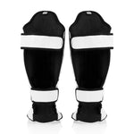 Protège-tibias Fairtex Compétition SP5 avec repose-pieds Blanc 