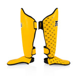 Protège-tibias Fairtex Compétition SP5 avec repose-pieds Jaune 