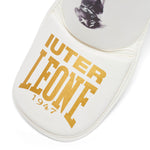 Protège-tibias Leone Iuter PT01IU avec pare-pieds Blanc 