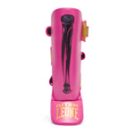 Protège-tibias Leone Iuter PT01IU avec pare-pieds Fuchsia 