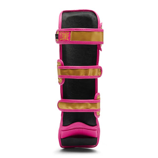 Protège-tibias Leone Iuter PT01IU avec pare-pieds Fuchsia 