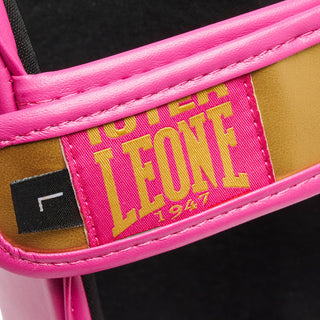 Protège-tibias Leone Iuter PT01IU avec pare-pieds Fuchsia 