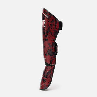 Scheenbeschermers Leone Urban Fighter PT118 rood-zwart camo 