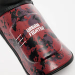 Scheenbeschermers Leone Urban Fighter PT118 rood-zwart camo 