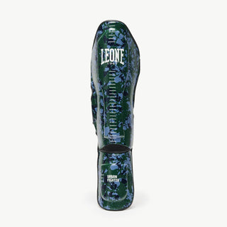 Scheenbeschermers Leone Urban Fighter PT118 blauw-groen camo 