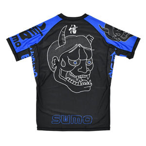 Rashguard Half Sumo Sugoi Ranked Bleu-Combat Arena