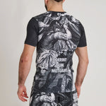 Rashguard Leone IUTER Barbed Wire AB06IU Noir-Combat Arena