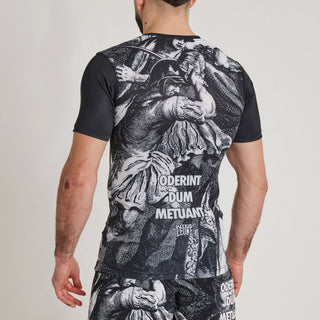 Rashguard Leone IUTER Barbed Wire AB06IU Noir-Combat Arena