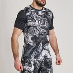 Rashguard Leone IUTER Barbed Wire AB06IU Noir-Combat Arena