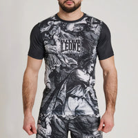 Rashguard Leone IUTER Barbed Wire AB06IU Noir-Combat Arena