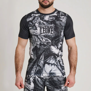 Rashguard Leone IUTER Barbed Wire AB06IU Noir-Combat Arena