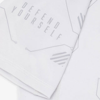 Rashguard Manto Shield manches courtes Blanc-Combat Arena