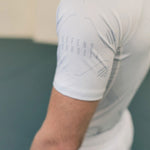 Rashguard Manto Shield manches courtes Blanc-Combat Arena