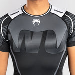 Rashguard Venum Adrenaline korte mouwen Zwart-grijs 