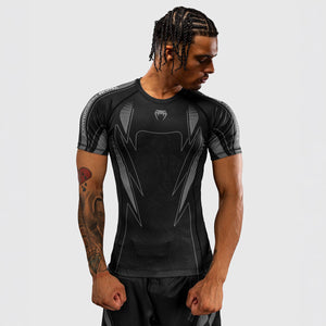 Rashguard Venum Amazonia Reborn manches courtes Noir-gris-Combat Arena