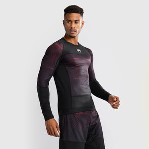 Rashguard Venum G-Fit Air lange mouwen Zwart-rood 