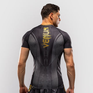 Rashguard Venum Galactic 3.0 maniche corte Nero-oro-Combat Arena
