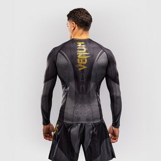 Rashguard Venum Galactic 3.0 maniche lunghe Nero-oro-Combat Arena