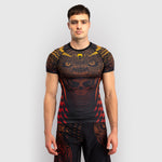 Rashguard Venum Quetzal Fury korte mouwen Zwart-rood 