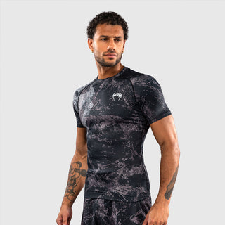 Rashguard Venum Rage & Workout maniche corte Nero-grigio-Combat Arena