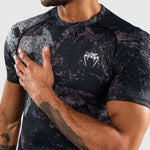 Rashguard Venum Rage & Workout maniche corte Nero-grigio-Combat Arena