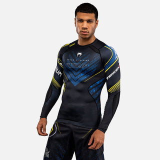 Rashguard Venum Tekken 8 King manches longues Noir-jaune-Combat Arena