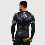 Rashguard Venum Tekken 8 King manches longues Noir-jaune-Combat Arena