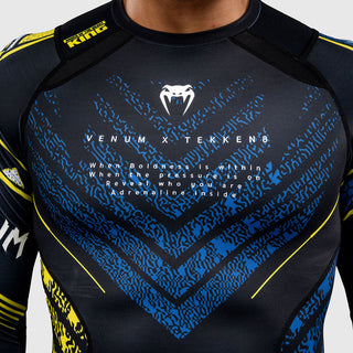 Rashguard Venum Tekken 8 King manches longues Noir-jaune-Combat Arena