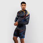 Rashguard Venum Tekken 8 Yoshimitsu manches longues Noir-orange-Combat Arena