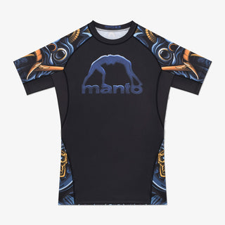 Rashguard Manto Barong korte mouwen Zwart 