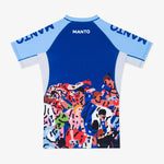 Rashguard Manto Gym 3.0 korte mouwen Blauw 
