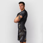 Rashguard Venum Matupa manches courtes Noir-gris 