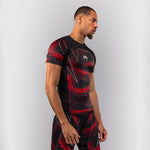 Rashguard Venum Matupa korte mouwen Zwart-rood 