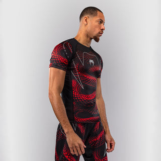 Rashguard Venum Matupa korte mouwen Zwart-rood 